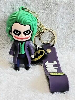 2/$20 3D Silicone Joker Keychain made of Very Durable Rubber!!